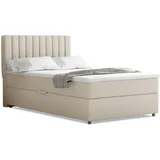 panda möbel Boxbett, Beige, Holz, Mode, H3, 120x200 cm, Oeko-Tex® Standard 100, Schlafzimmer, Betten, Boxspringbetten