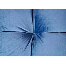 Mendler Sofa HWC-K21, Klappsofa Couch Schlafsofa, Nosagfederung Schlaffunktion Liegefläche 181x107cm ~ Samt, blau