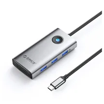 ORICO PW11-6P USB-C Hub Dockingstation 3x USB-A 3.0 + 1x 2.0 HDMI - Grau