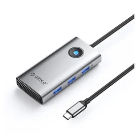 ORICO PW11-6P USB-C Hub Dockingstation 3x USB-A 3.0 + 1x 2.0 HDMI - Grau