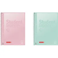 Brunnen Collegeblock Premium Student Pastell Lineatur 28 kariert DIN A4 Innen- und Außenrand