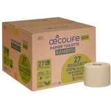 oecolife Toilettenpapier Bambus 3-lagig 27 Rollen