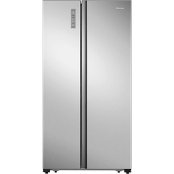 HISENSE RS677N4ACC Side-by-Side (519 l, C, 1786 mm hoch, Edelstahl-Imitation)