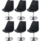 MCW Drehstuhl Vaasa T501 Kunstleder schwarz 6er Set