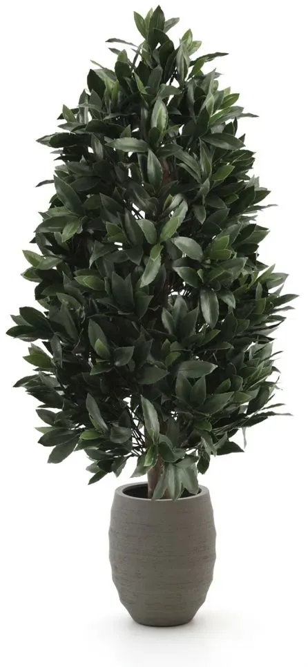 Designplants/Luca Lifestyle Lorbeer Pyramide Kunstpflanze (h:150 cm) mit Bordo Tall Balloon Blumentopf