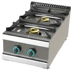 2-Flammen-Kochfeld 6+4,5 KW - 400x730x280