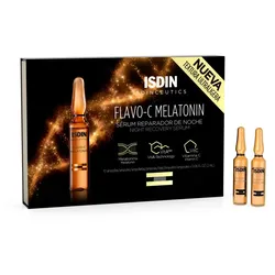 Isdinceutics® Flavo-C Melatonin antioxidatives Serum für den Tag und reparierendes Serum für die Nacht