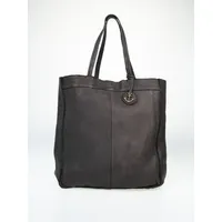 Harbour 2nd Anchor Love Elbe II Shopper Tasche Leder 48 cm dark ash