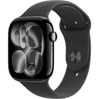 Apple Watch Series 11 GPS 46mm Jet Black Aluminium Sport Band black S/M