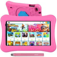 10.1”Kinder Tablet, 2GB RAM 32GB ROM, Funtab Tablet Kinder Kindersicher IWAWA APP& Google Play Vorinstalliert, Android 10 Tablet für Kinder mit Touchstift, Kindgerechter Hülle (Rosa)