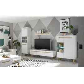 Home Affaire Vitrine Torge 53 x 40 x 197 cm Weiß
