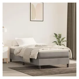 vidaXL Boxspringbett 90 x 200 cm Hellgrau