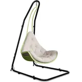 GOPLUS Hängestuhlgestell höhenverstellbar, Hängesesselgestell Hängesitzständer Hängesesselständer Hängesessellgestell Hängesitz, aus Eisen, 135 x 115 x 200 cm, schwarz