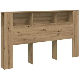 vidaXL Kopfteil mit Ablagen Artisan-eiche 180x18,5x102,5 cm