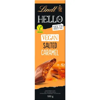 Lindt Tafelschokolade HELLO Vegan Salted Caramel 100g