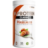 ProFuel - V-Protein Classic Haselnuss veganes Proteinpulver mit 76% Protein Pulver 1000 g