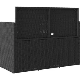 vidaXL Gartenbank 112 x 53 x 91 cm Schwarz