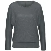 VIVANCE Langarmshirt Damen graugrün Gr.48/50