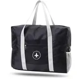 WENRENMK Handgepäck Tasche 45x35x20cm - Ryanair Handgepäck, Faltbare Reisetasche - 31L-Handgepäck Tasche für Flugzeug für Lange Reisen, Fitnessstudio, Camping