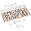 Holzbuchstaben & Stoffbuchstaben, 208-tlg, Holzbuchstaben