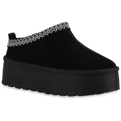 Damen Pantoffeln in Schwarz
