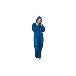 Vlies-Overall mit Kapuze Premium  Blau XXXL