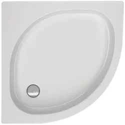 Schröder Viertelkreisduschwanne Peso R 80x80x6,5 cm R 55