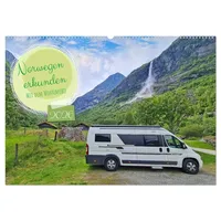 Calvendo Norwegen erkunden mit dem Wohnmobil (Wandkalender 2026 DIN