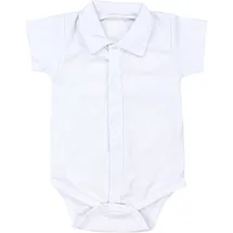 TupTam "Body Baby Jungen Langarm Kurzarm Body mit Kragen", Jungen, Gr. 86, N-Gr, weiß (kurzarm weiß), Obermaterial: 100% Baumwolle CO., Bodys Body