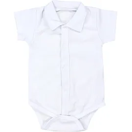 TupTam "Body Baby Jungen Langarm Kurzarm Body mit Kragen", Jungen, Gr. 86, N-Gr, weiß (kurzarm weiß), Obermaterial: 100% Baumwolle CO., Bodys Body