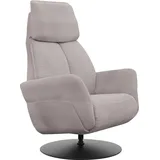 Relaxsessel ALINA "Thimo", grau (mittelgrau xbo 19), B:84cm H:114cm T:88cm, Struktur fein XBO (100% Polyester), Sessel, Relaxsessel, in Größe M, Liegefläche 180cm, verstellbar, optional mit Aufstehhilfe