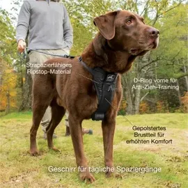 Kurgo Tru-Fit Smart Hundegeschirr Schwarz XS