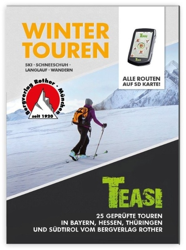 TEASI Wintertouren inkl. 25 Wanderrouten GPS Zubehör - Freizeit-, Wander- und Topografische Karten,