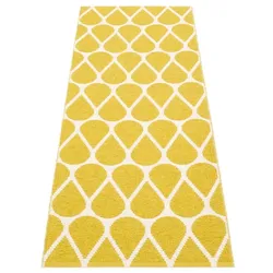 pappelina Otis Outdoor-Teppich - senf / vanille 70 x 200cm