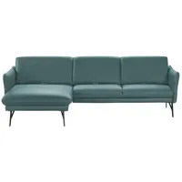 himolla Ecksofa Leder  1928 ¦ türkis/petrol ¦ Maße (cm): B: 280 H: 83 T: 175.0