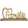 Cepewa Schriftzug Familie 32 x 16 x 5 cm Gold/Braun