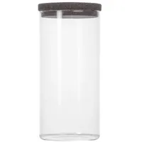 Küchenbehälter, Borosilikatglas/Kork, 1,5 l, Ø 10 x 22,5 cm Natur / Sagaform - Transparent