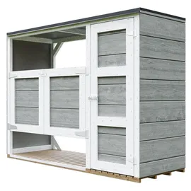 TIMBELA Mülltonnenbox M981a 217 x 159 cm grau