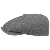 Stetson Flat Cap (1-St) Schirmmütze mit Schirm, Made in the EU grau S (54-55 cm)