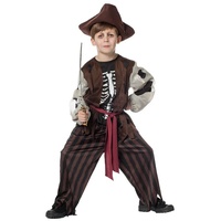 Karneval-Klamotten Zombie-Kostüm Skelett Kinder Horror Zombie Pirat Halloween, Kinderkostüm Seeräuber Geister Pirat Jungen Pirat Freibeuter beige|braun|schwarz 104