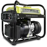 K&S Basic KSB 21i - 4 takt benzin stromgenerator, invertergenerator 2,9 PS mit Automatischer Spannungsregler, Ölmangelsicherung, Abgasnorm EURO V, 2000W, 2x16A (230V) für Camping und Angeln