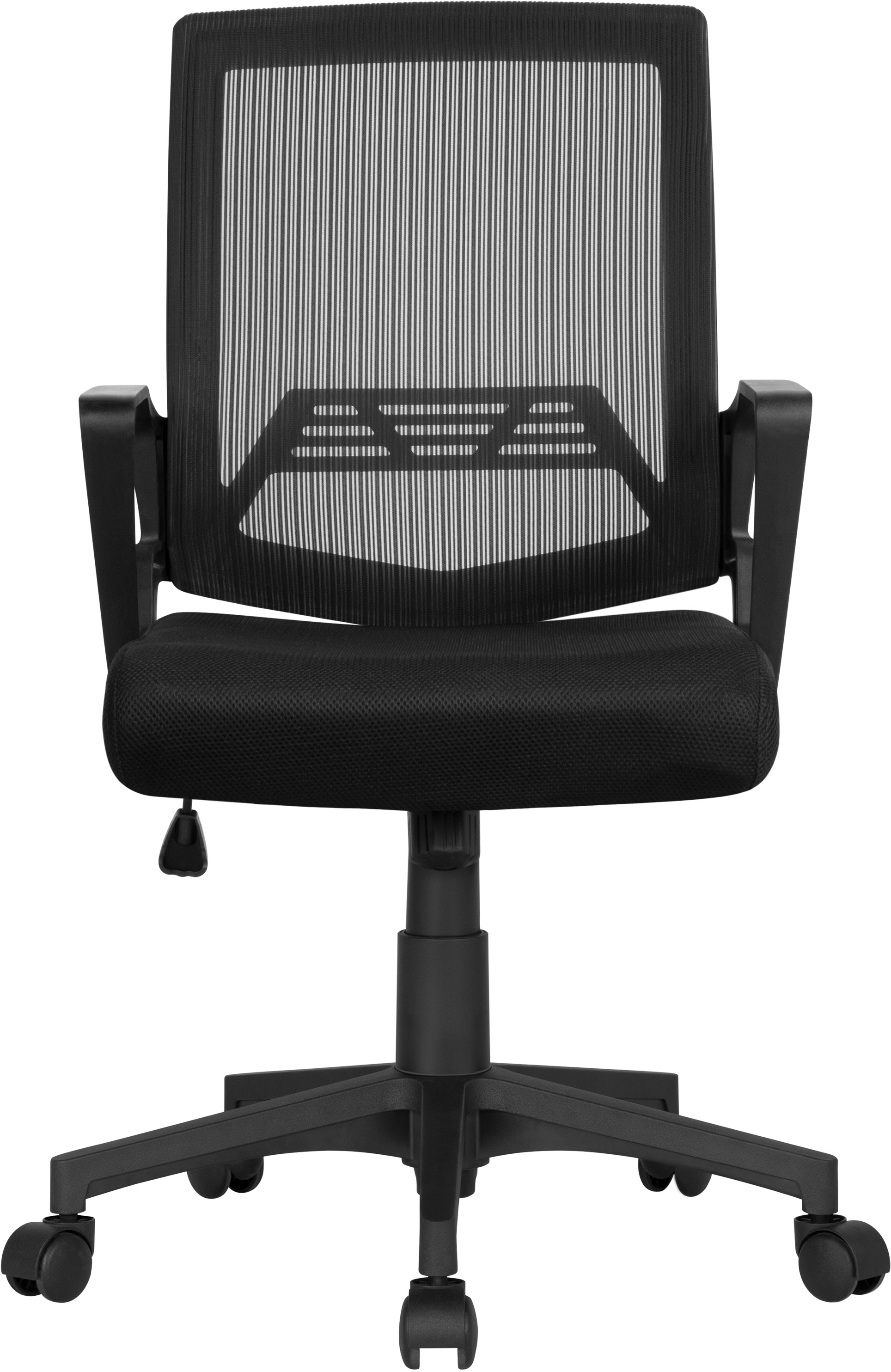 Yaheetech Bürostuhl ergonomischer Drehstuhl höhenverstellbarer Schreibtischstuhl Computerstuhl mit Mesh Office-Stuhl Schwarz