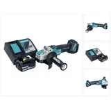 Makita DGA 521 RT1X1 Akku Winkelschleifer 18 V 125 mm X-LOCK Brushless + 1x Akku 5,0 Ah + Ladegerät