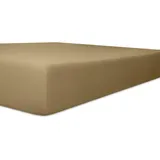 kneer Spannbettlaken für Topper Vario-Stretch 180 x 200 cm toffee