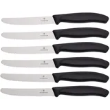 Victorinox Swiss Classic Tomatenmesser 11 cm 6-tlg. Schwarz/Silber