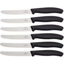 Victorinox Swiss Classic Tomatenmesser 11 cm 6-tlg. Schwarz/Silber