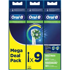 Oral B CrossAction CleanMaximiser Aufsteckbürste 9 St.