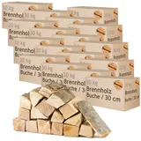 Brennholz Kaminholz Holz 5-500 kg Für Ofen und Kamin Kaminofen Feuerschale Grill Buche Feuerholz Buchenholz Holzscheite Wood 30 cm flameup, Menge:500 kg