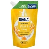 Isana Milch & Honig Flüssigseife Nachfüllpackung 0,5 l