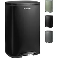 MAXCRAFT Mülleimer 50 l Schwarz
